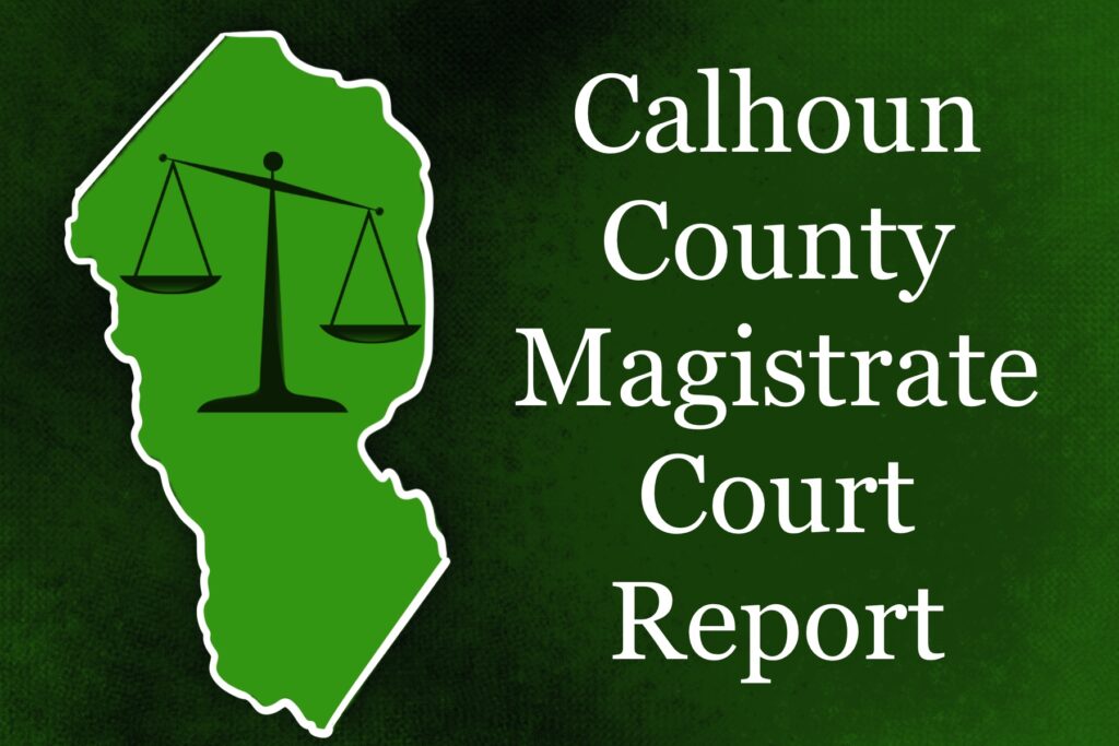 Calhoun Magistrate Report for Month of September Ridgeview News