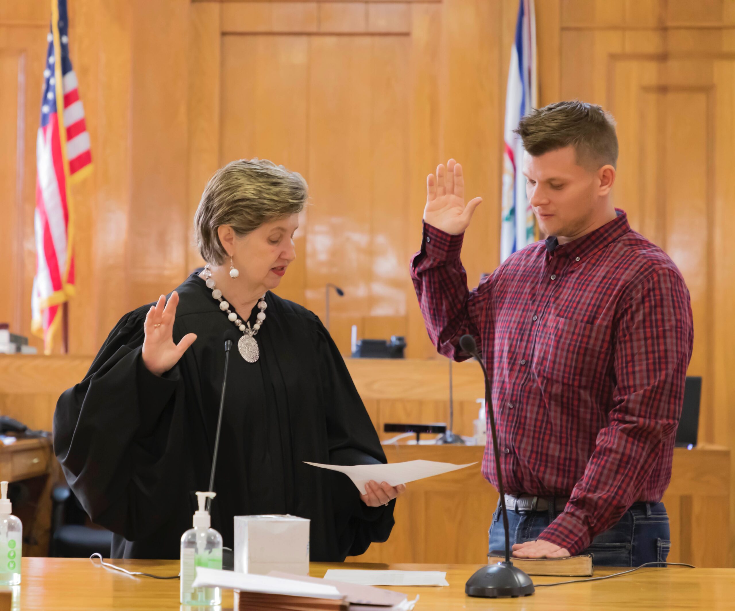 Craig Arthur Sworn in by Judge Anita Ashley as Newest County ...